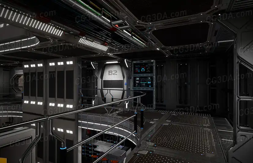 星际殖民科幻城市-Sci Fi Orion Mars Living Quarters