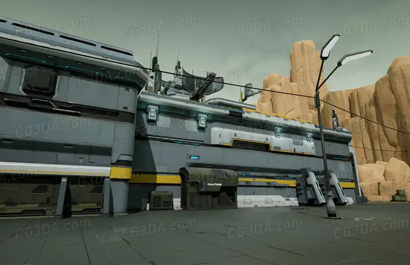 科幻基地-Sci-Fi Modular Hangars Location