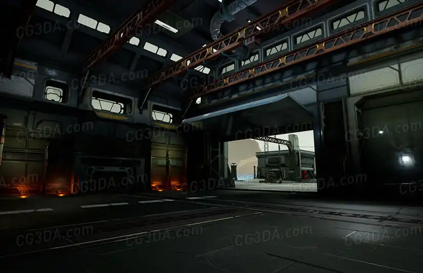 科幻基地-Sci-Fi Modular Hangars Location