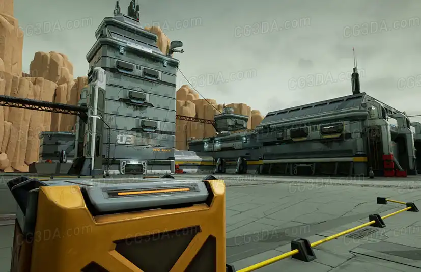 科幻基地-Sci-Fi Modular Hangars Location