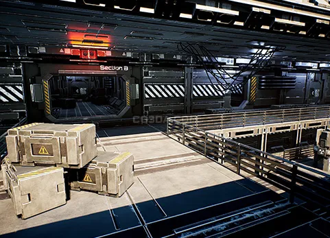科技建筑-Modular Sci-Fi Station