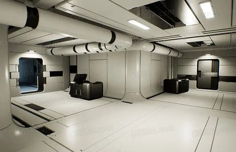 宇宙飞船内部-Modular Sci-Fi Interior
