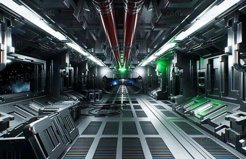 空间站飞船内部-Modular Sci-Fi Interior II
