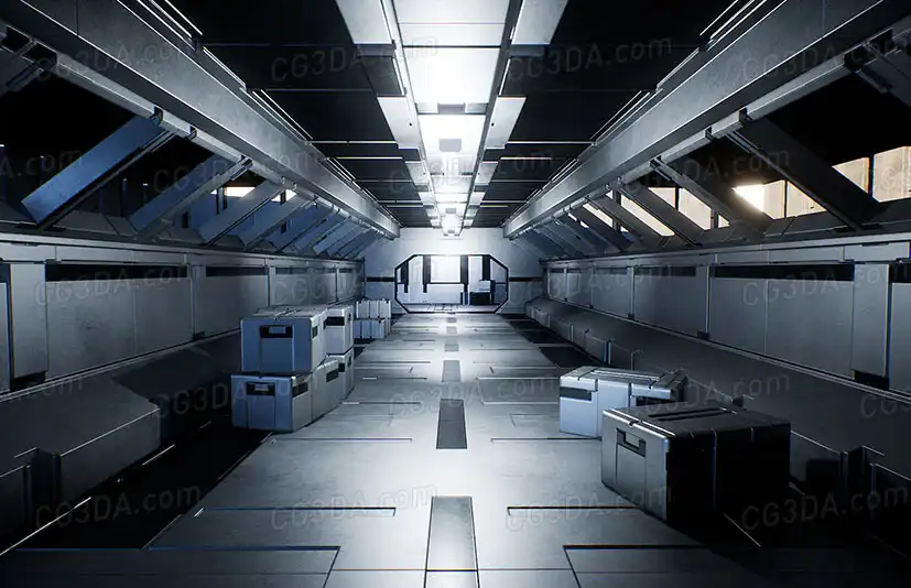 宇宙飞船内部-Modular Sci-Fi Interior Bundle