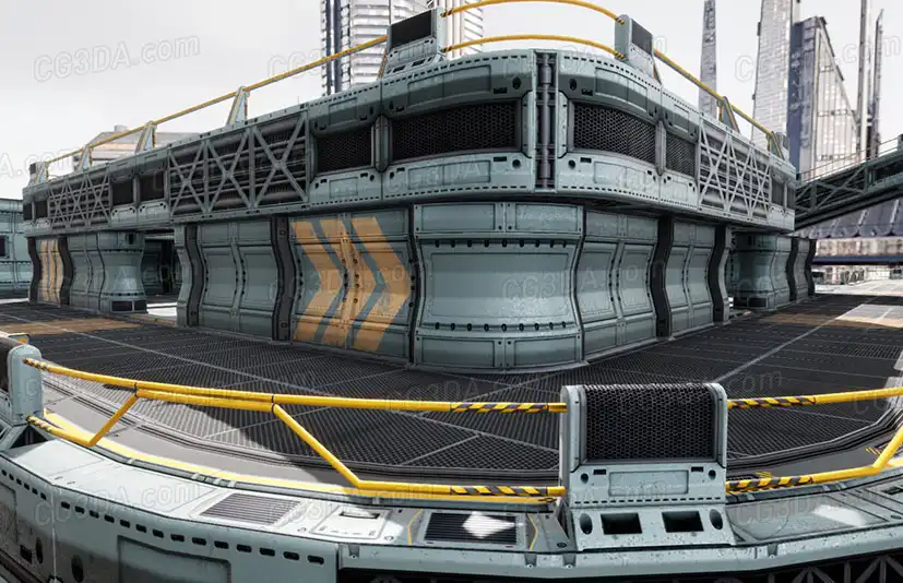 科幻基地建筑-Modular sci-fi environment
