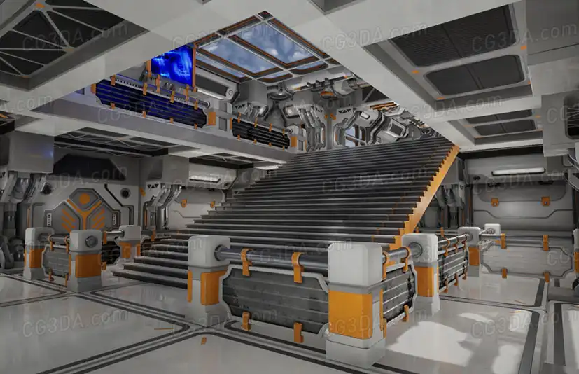 科幻场景内部-Modular Sci-Fi Environment D