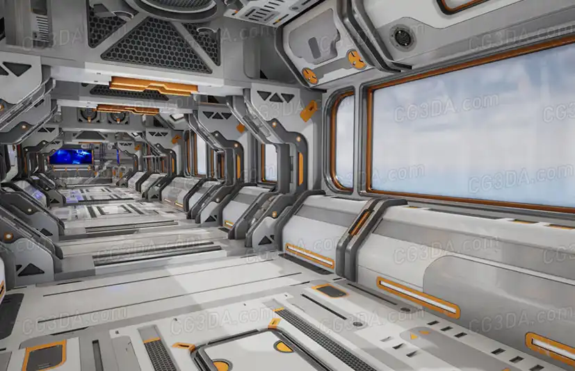 科幻场景内部-Modular Sci-Fi Environment D