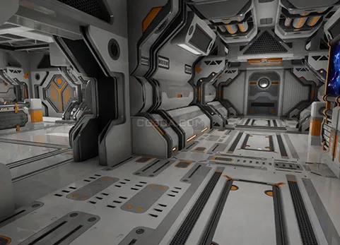 科幻场景内部-Modular Sci-Fi Environment D