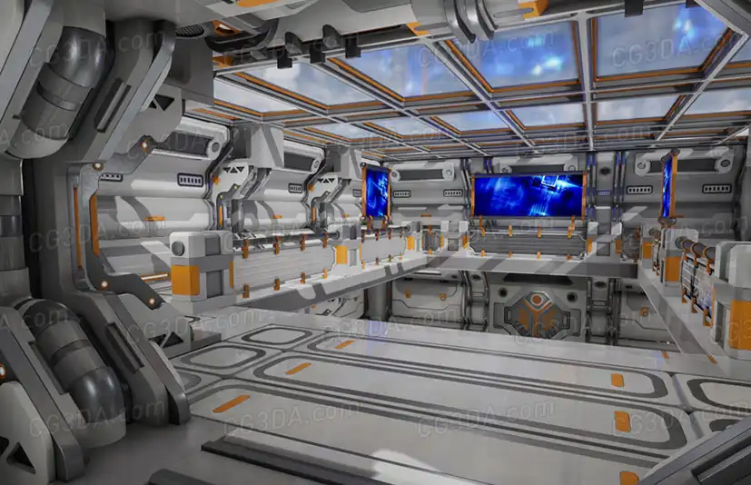 科幻场景内部-Modular Sci-Fi Environment D