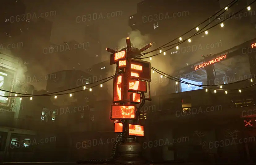 赛博朋克城市-Modular CyberPunk City Asset Pack
