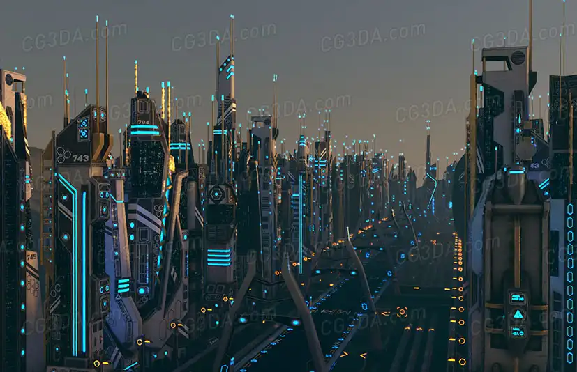 科幻未来城市-Mega Sci-Fi City Package