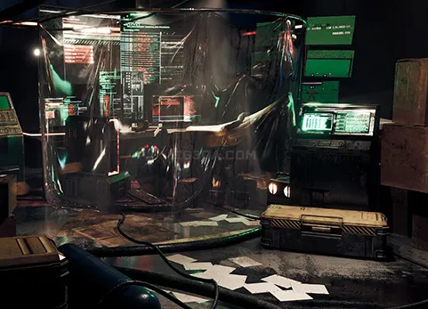 赛博朋克实验室/室内研究中心-CyberPunk Laboratory / Research Center Interior Kitbash
