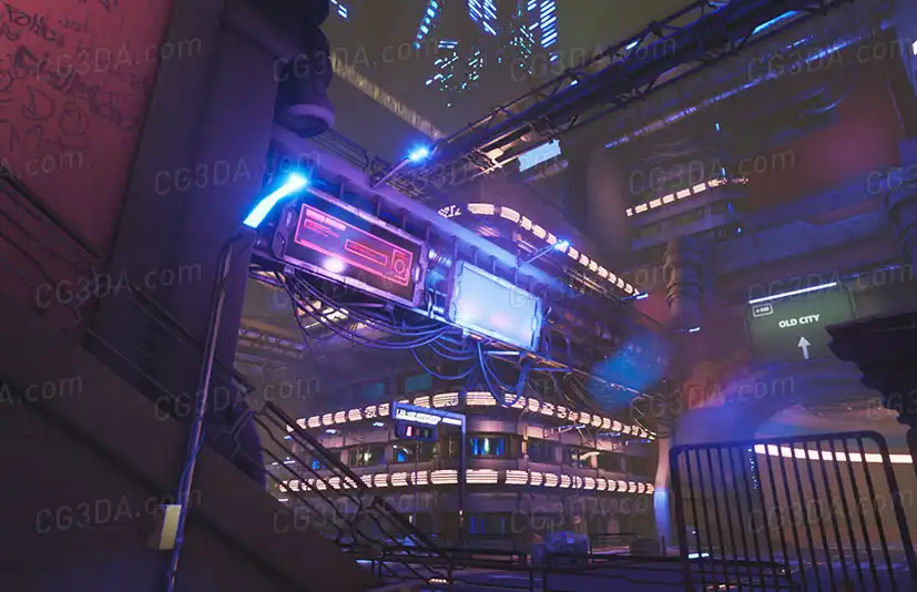 赛博朋克市区-Cyberpunk Downtown vol.2