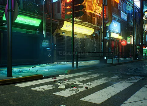 赛博朋克城市-Cyberpunk City / Recife Environment