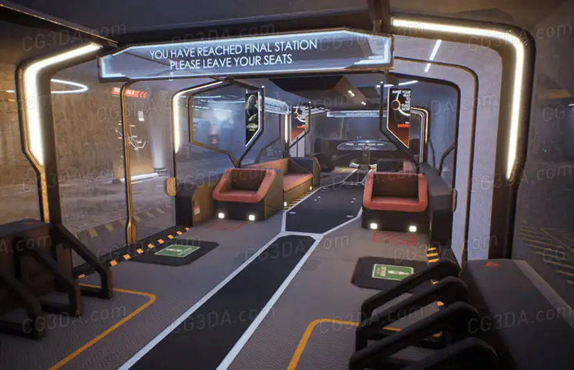 科幻电车站-SCI-FI TRAM STATION