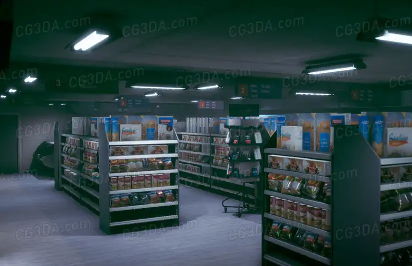 城市加油站便利店-Mini Market Environment
