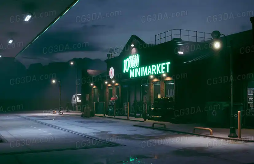 城市加油站便利店-Mini Market Environment