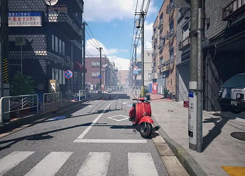 现代日本城市街道-Japanese Street