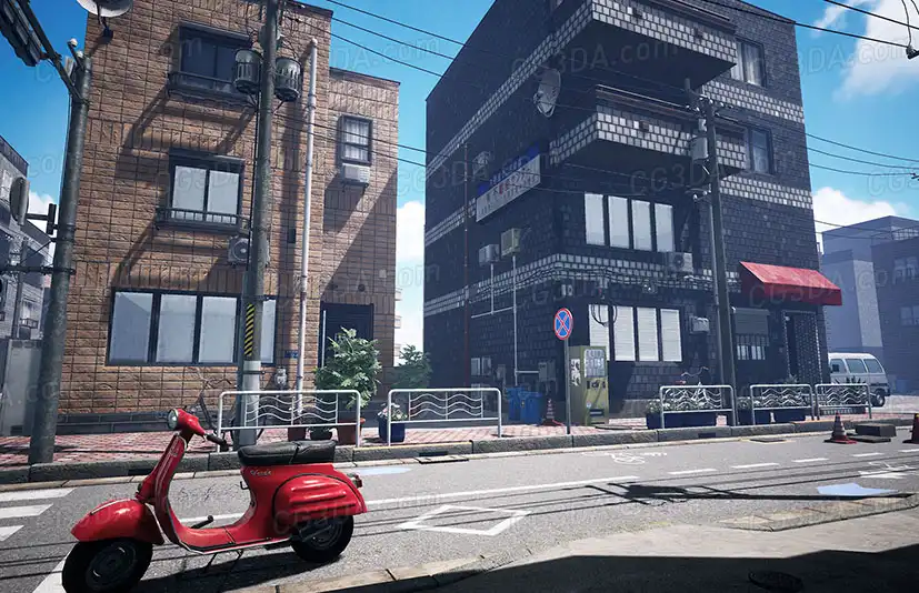 现代日本城市街道-Japanese Street
