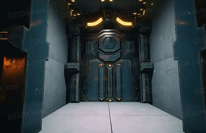 科幻赛博朋克场景-Sicka SciFi Interior 2