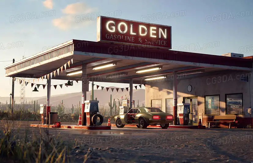 沙漠加油站-Desert Gas Station