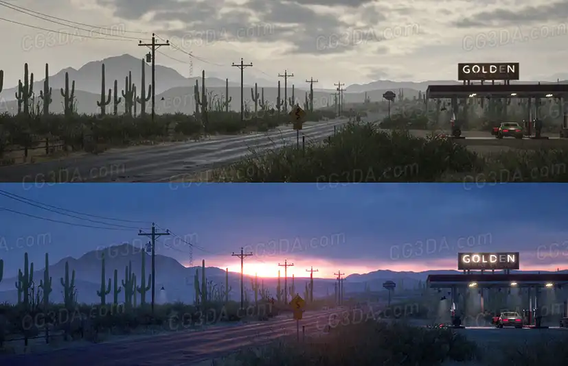 沙漠加油站-Desert Gas Station