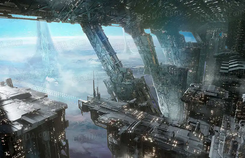 科幻城市景观-ScifiCityscape
