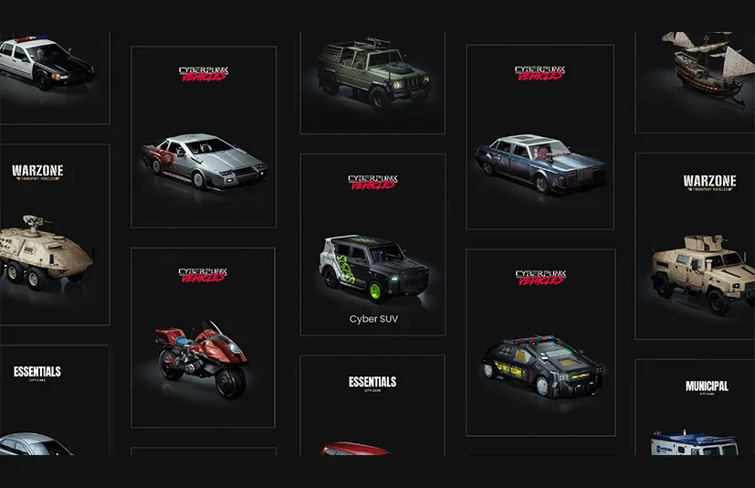 赛博朋克汽车 - Cyberpunk Vehicles