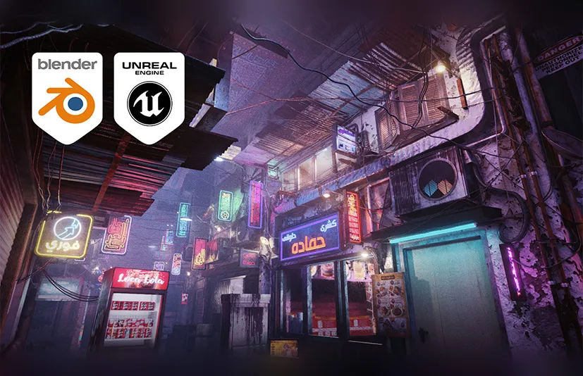 开罗市赛博朋克街道 - Cairo City Cyberpunk Streets