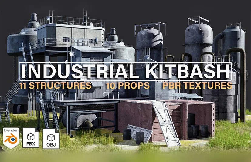 工业资产包 - Industrial Kitbash
