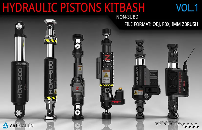 液压活塞 - Kitbash Hydraulic Pistons V1
