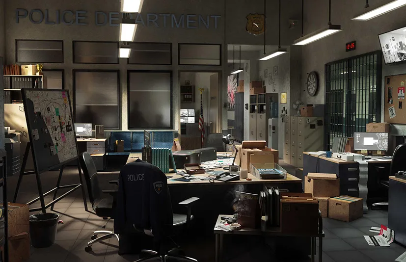警察局 - Kitbash3D - Police station