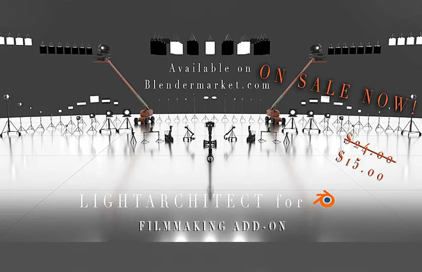 Blender电影舞台灯光道具模型摄像机动画预设 - Lightarchitect 2.0