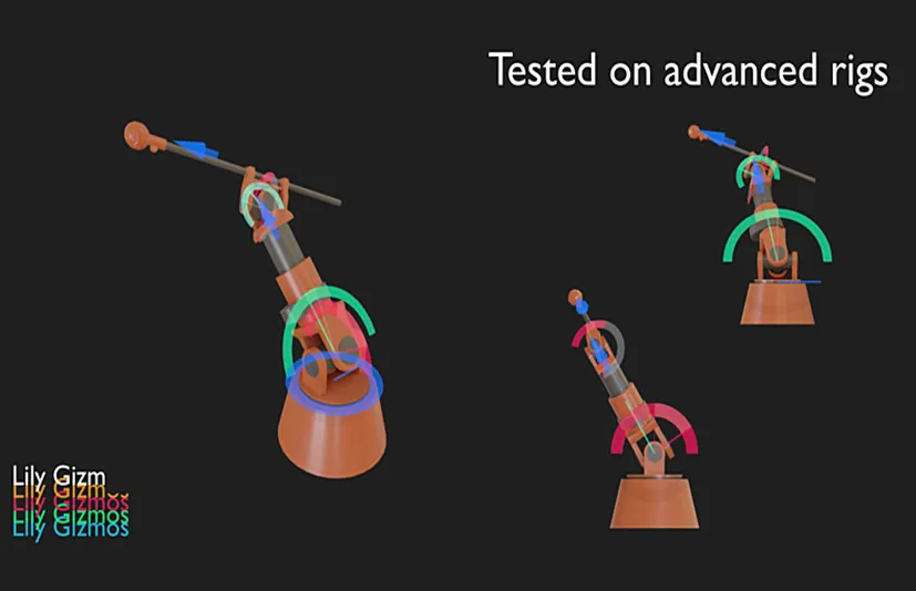 Blender自定义IK形状插件 Lily Gizmos v1.1.2