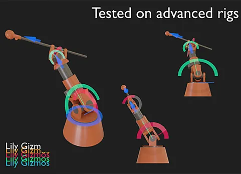 Blender自定义IK形状插件 Lily Gizmos v1.1.2