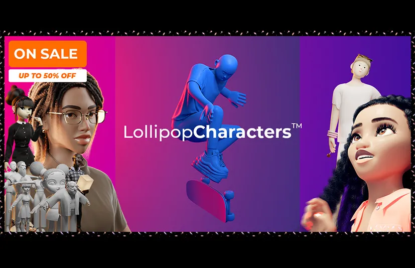 Blender程式化角色装备资产库 - Lollipop Characters v1.1.2
