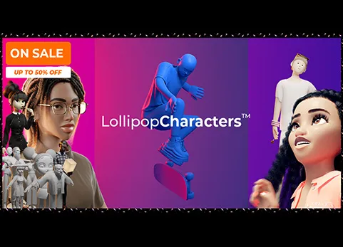 Blender程式化角色装备资产库 - Lollipop Characters v1.1.2