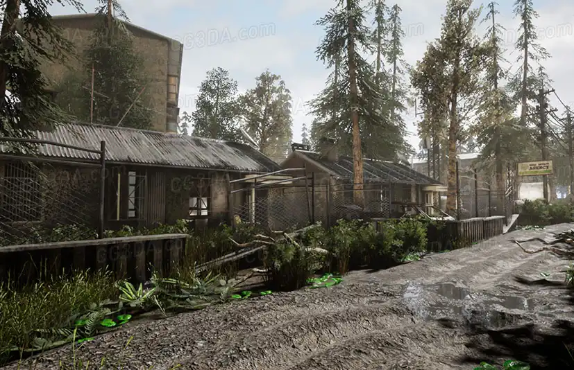 废弃城市-Abandoned Post Apocalyptic City Pack