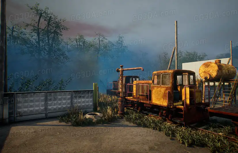 废弃铁路工厂-Abandoned working railway zone