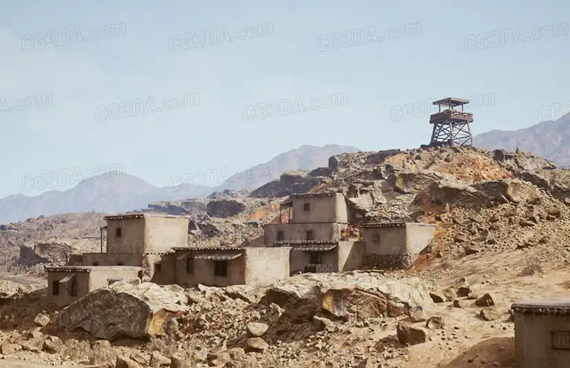 战争沙漠城镇 - Battlefield Kit - Desert Environment