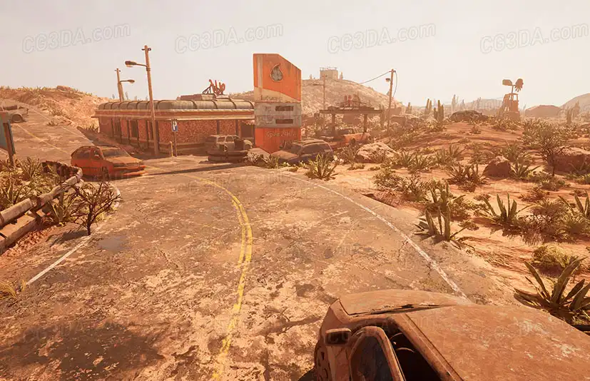 废弃沙漠加油站-Post Apocalyptic Desert