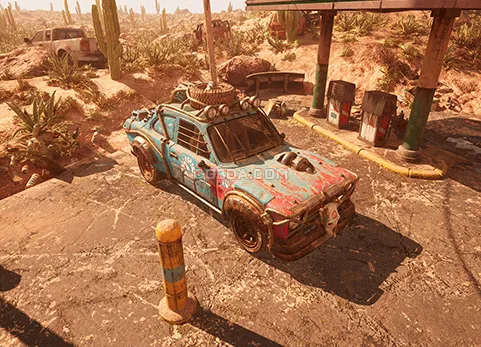 废弃沙漠加油站-Post Apocalyptic Desert