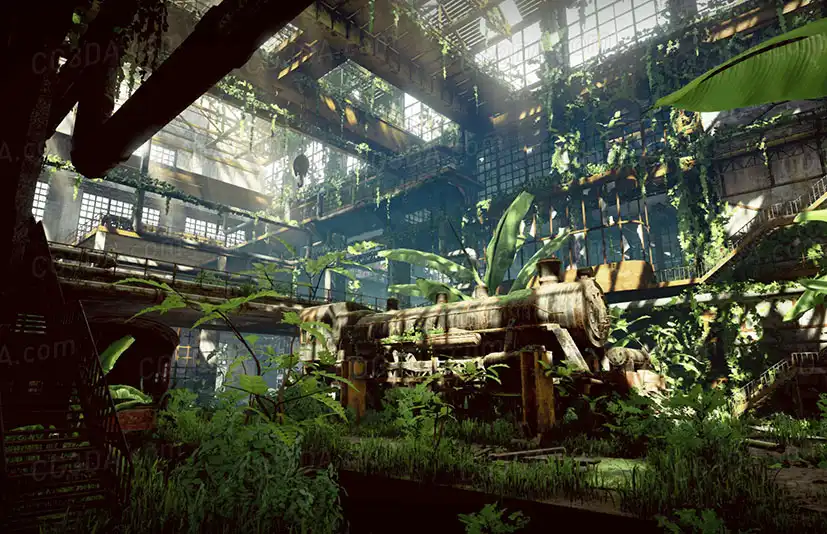 废弃火车工厂-Old Train Factory