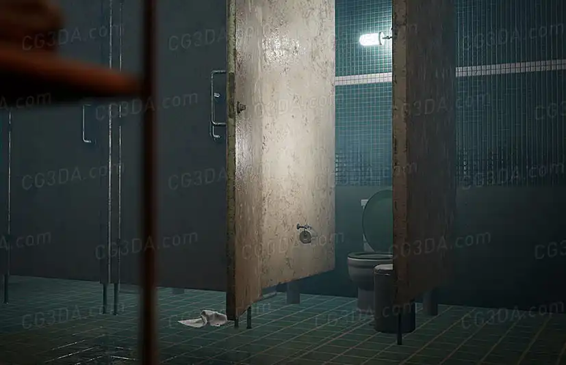 废弃公共洗手间-Old Restroom
