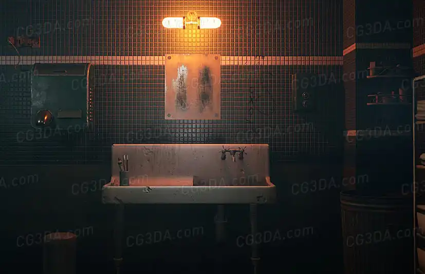 废弃公共洗手间-Old Restroom