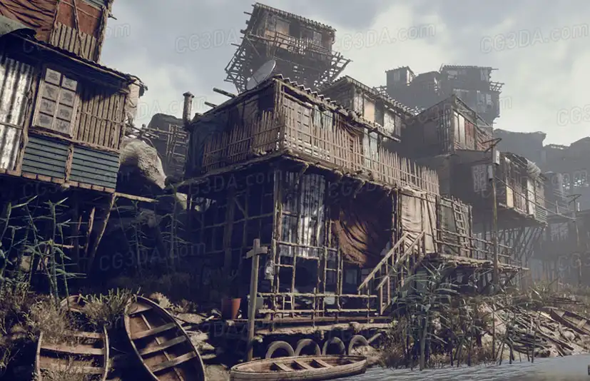 废弃贫民窟-Modular Slum Environment