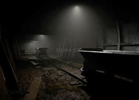 废弃采矿基地-Mining Complex with Tunnels