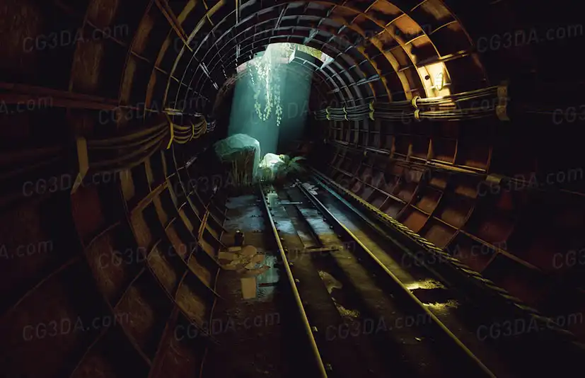 废弃地铁隧道-Metro 15 - Environment Pack