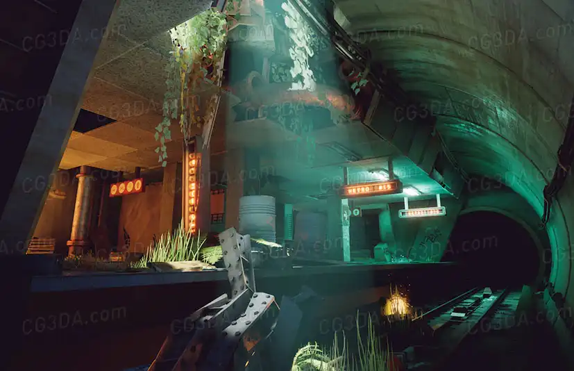 废弃地铁隧道-Metro 15 - Environment Pack