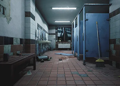 学校废弃洗手间-HighSchool Restroom